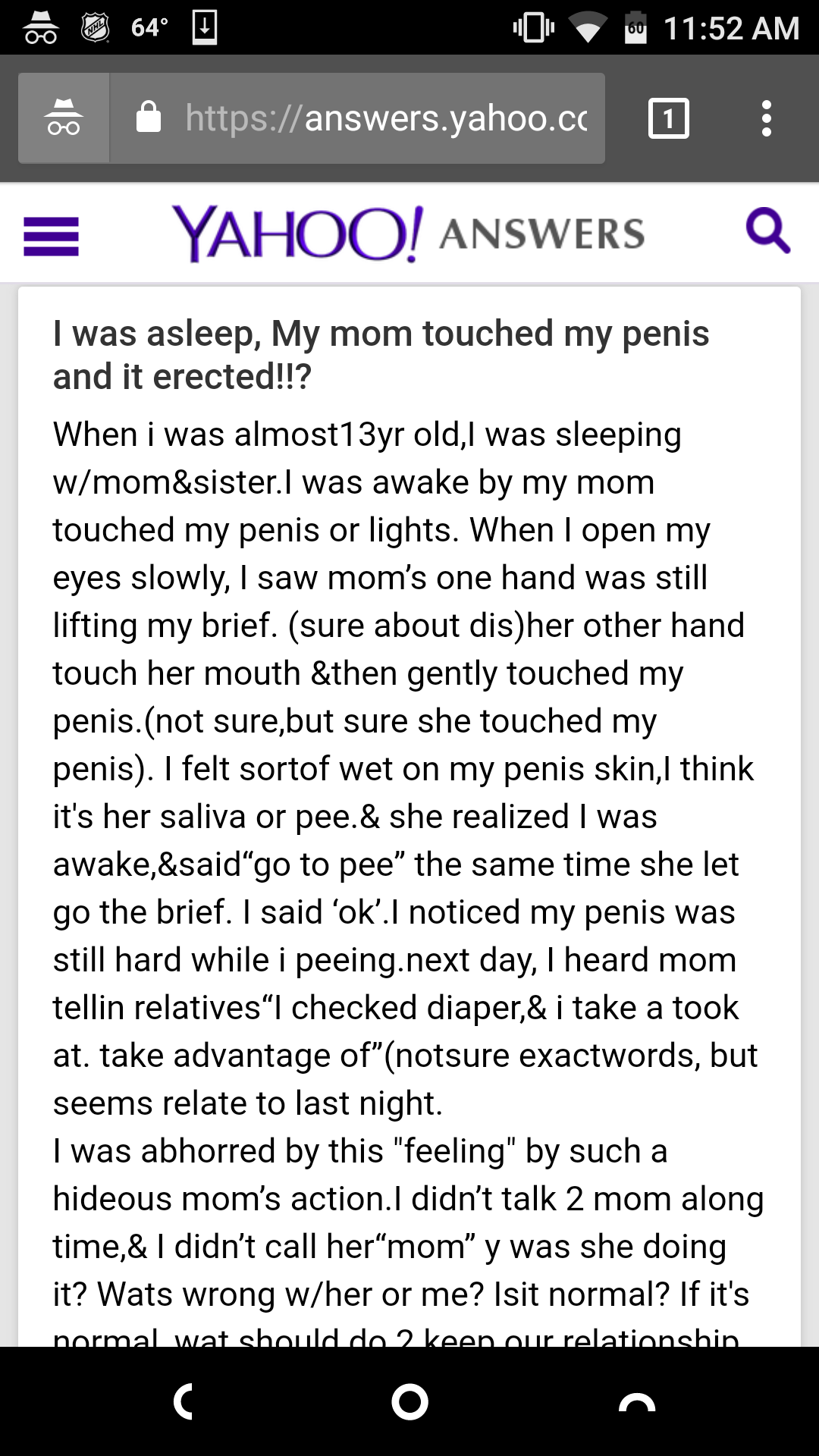 azaan jee recommends Mom Saw My Dick