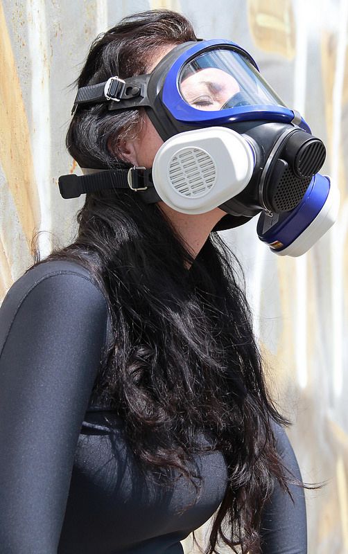Best of Girls wearing gas masks