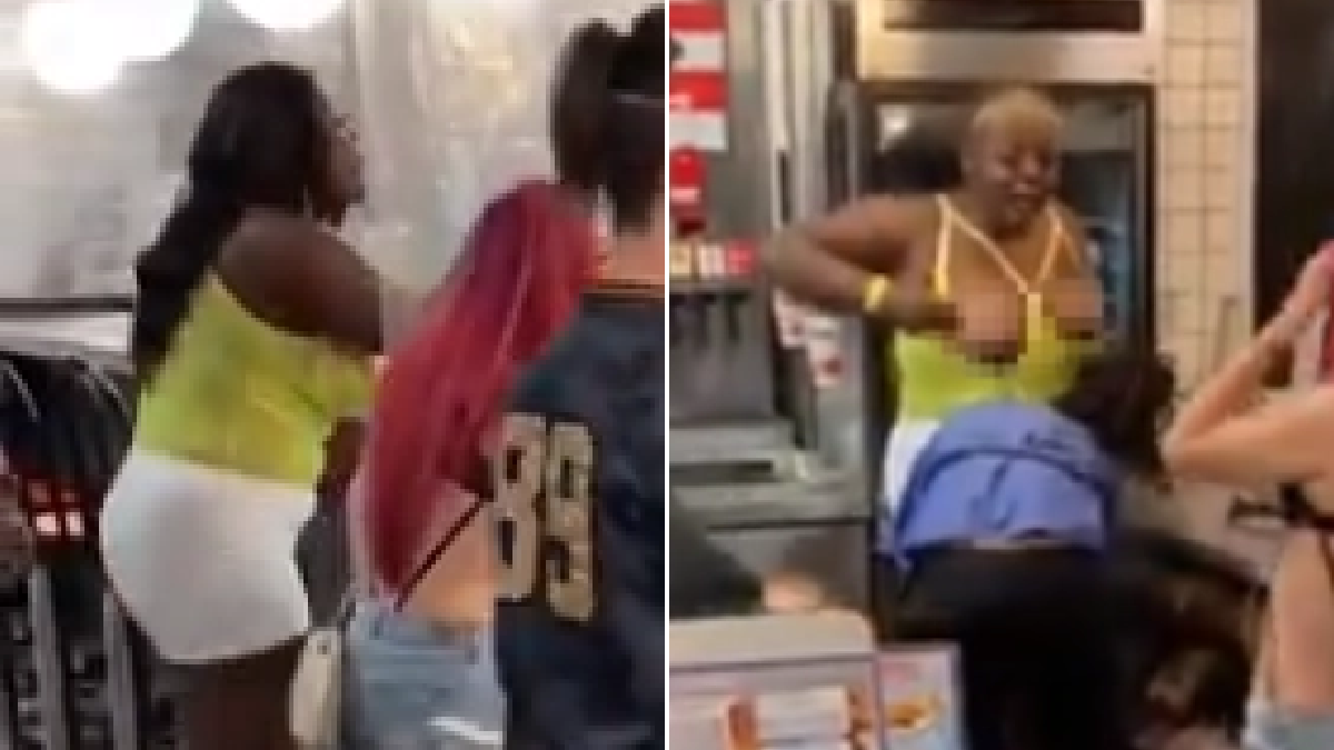 Best of Girl fight boobs out