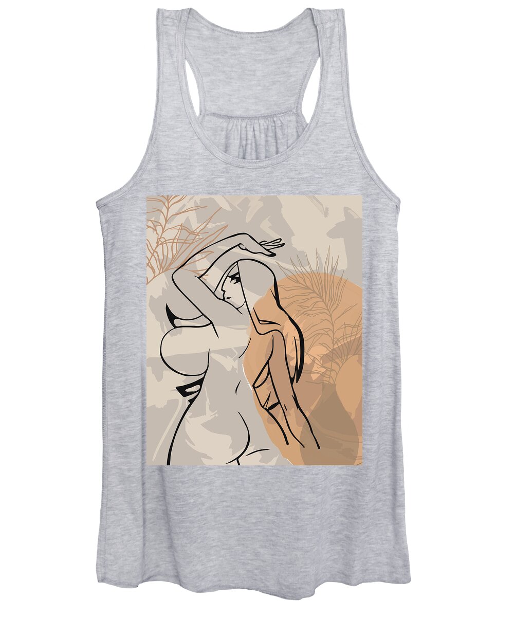 Best of Naked girl tank top