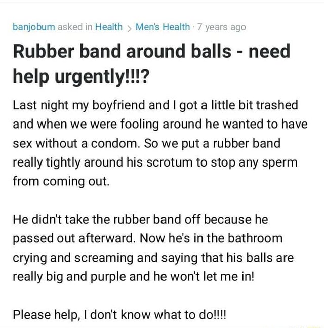 Best of Rubber bands around balls