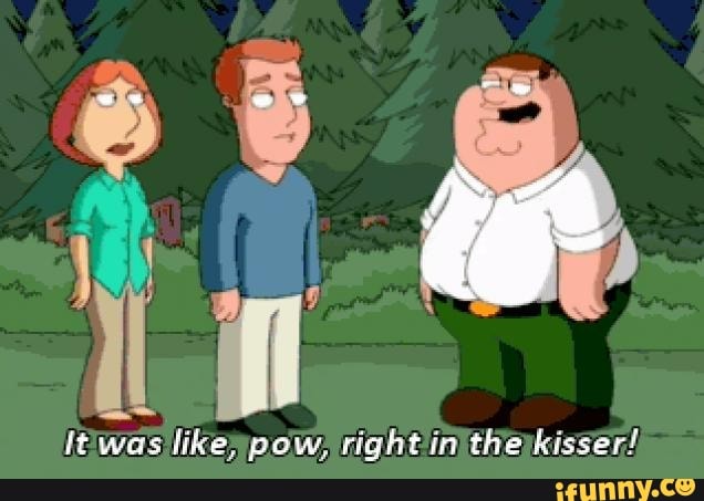 aj silvestro recommends Pow Right In The Kisser Meme