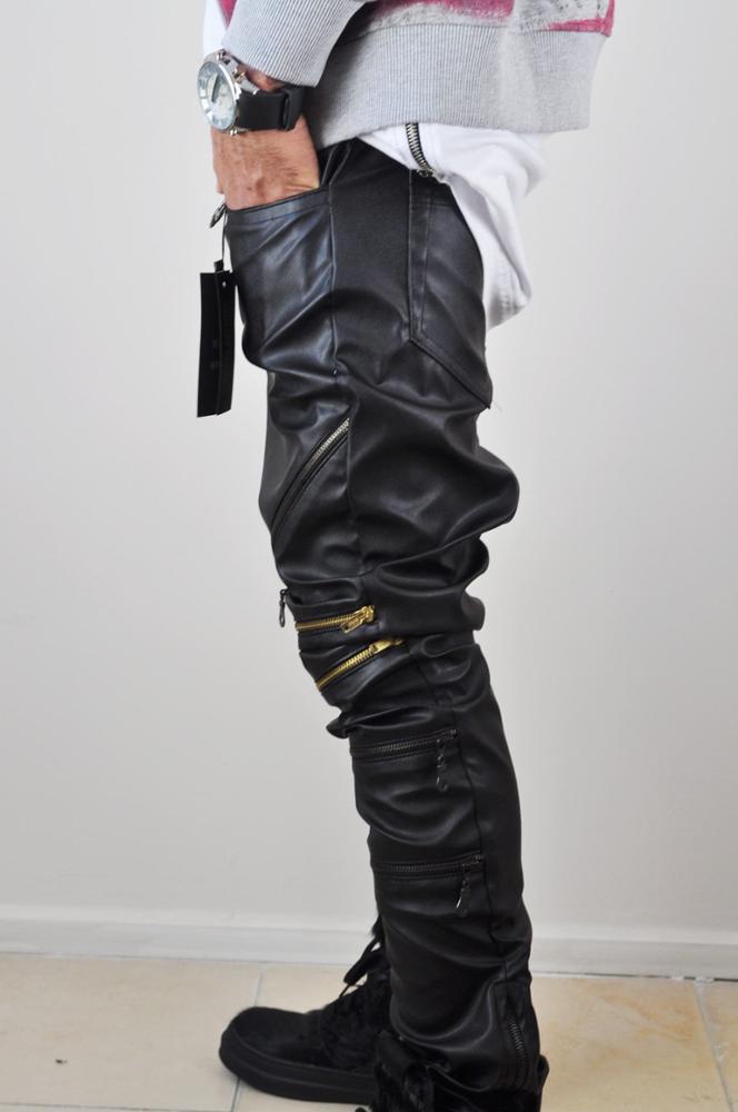 zipper crotch leather pants