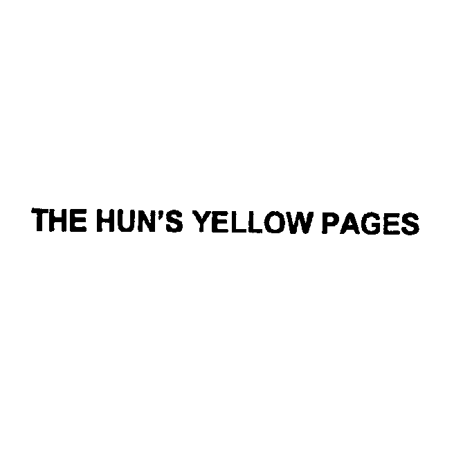 don manser recommends the hun yllow pages pic