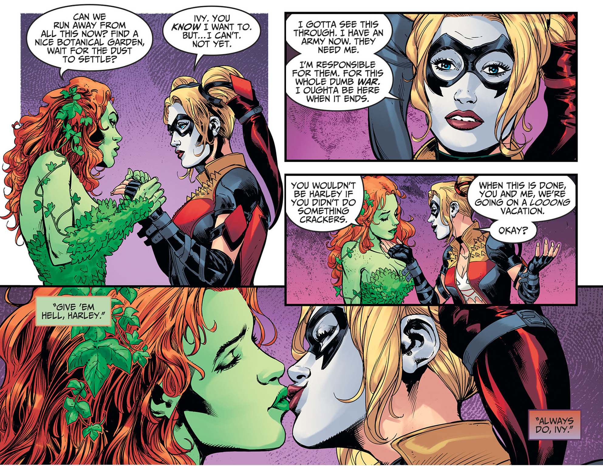 charlie allsbrooks recommends Harley Quinn Poison Ivy Kiss