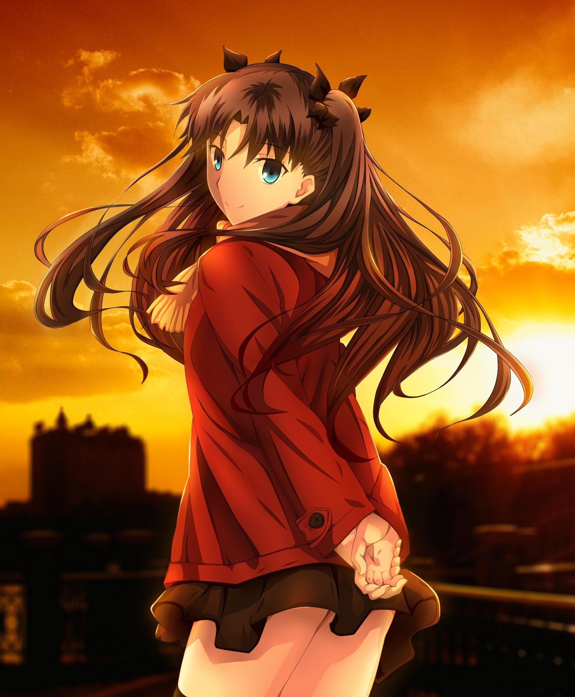 Fate Stay Night Rin Wallpaper young interracial