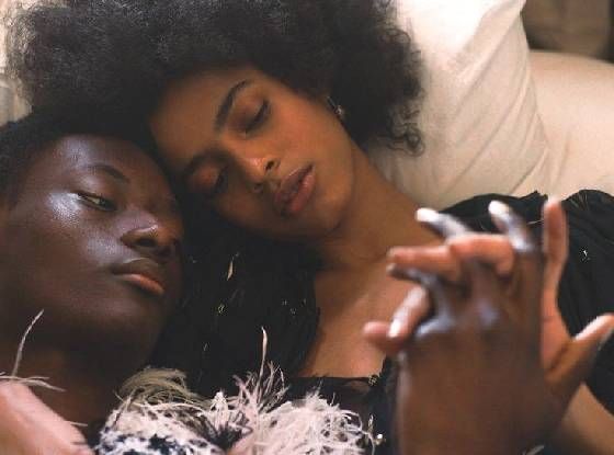 black lesbians on bed