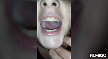 bob tanda recommends Open Mouth Cum Swallow