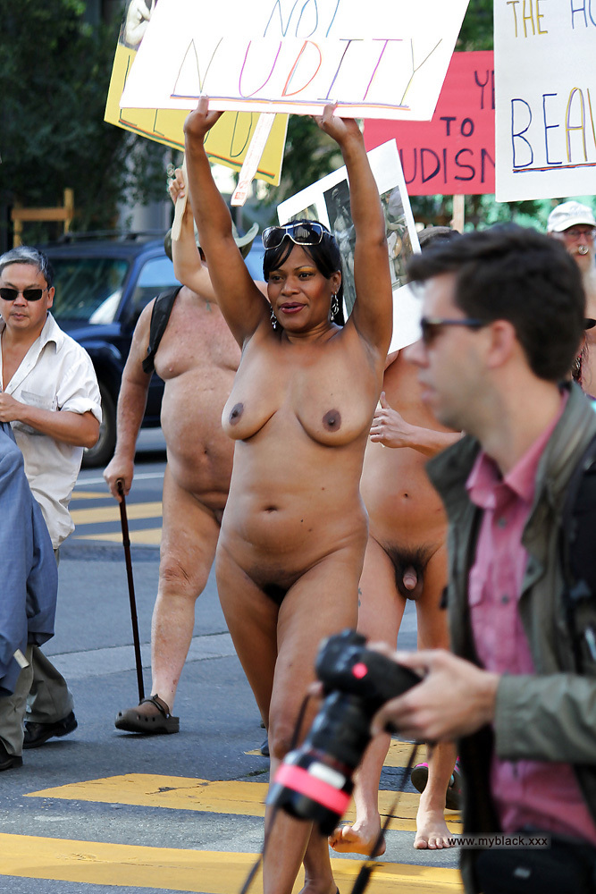 bruno add black women nude in public photo