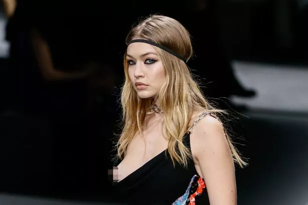 basil magdi recommends gigi hadid nip slip versace pic