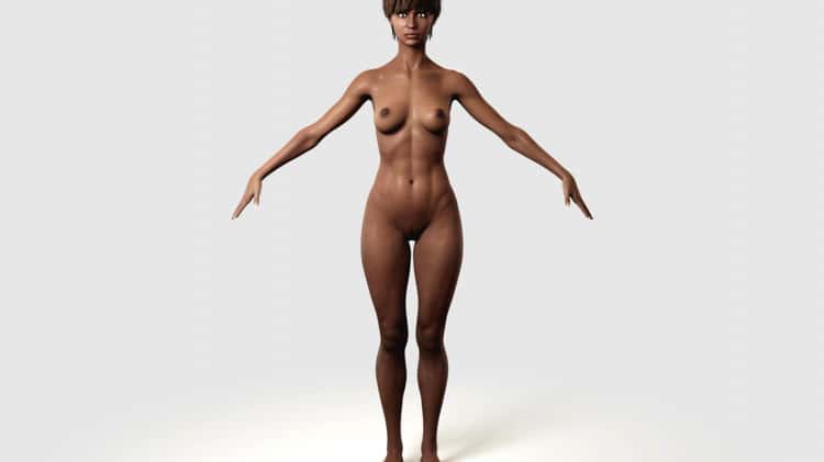 naked fit black women