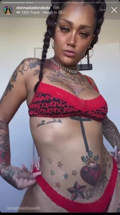 ashley ella recommends donna black ink nude pic