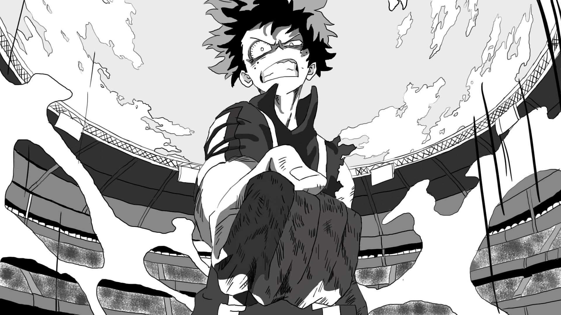 my hero academia black and white images