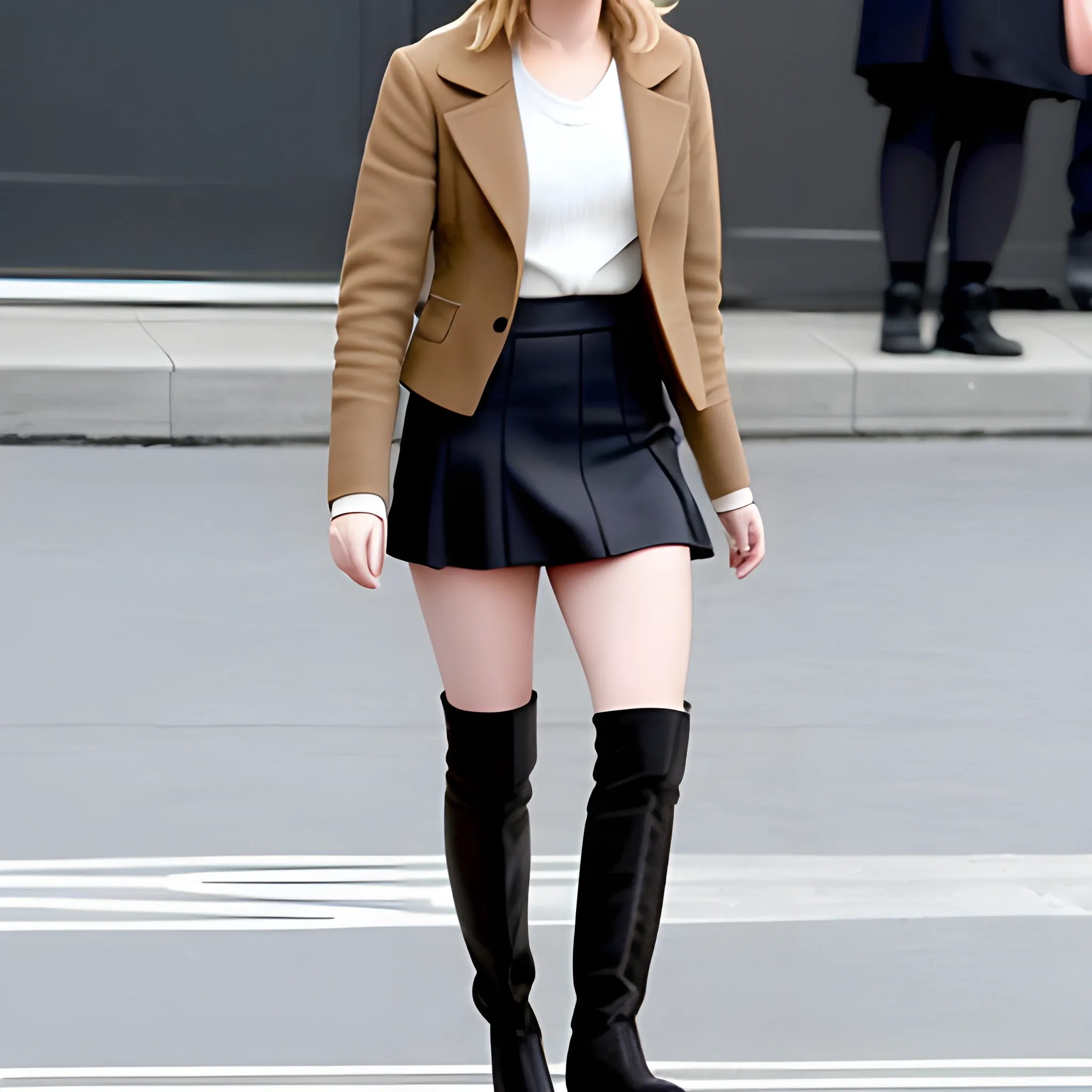 andrew santiago recommends emma watson mini skirt pic