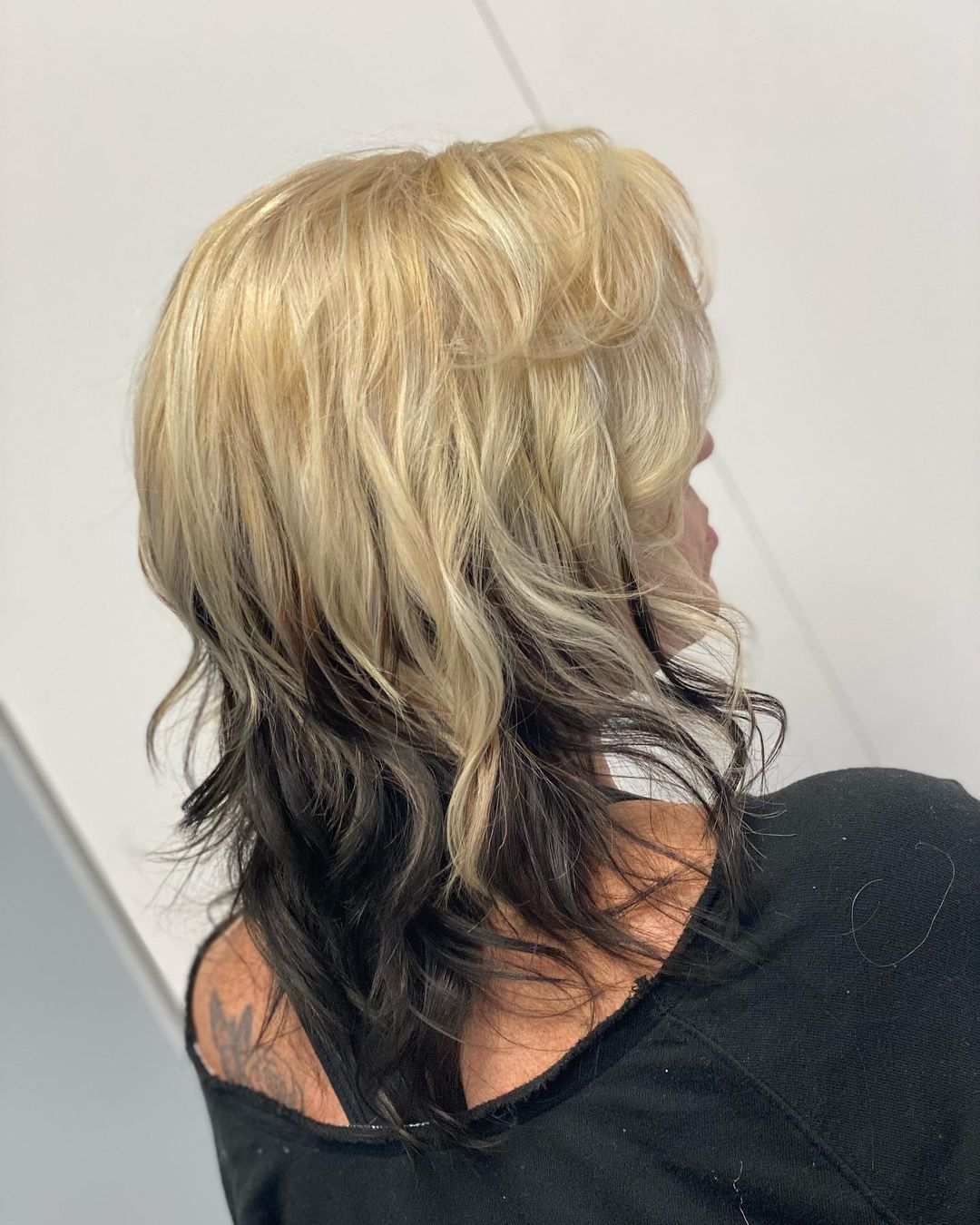 cottrell smith add black and blonde underneath hair photo