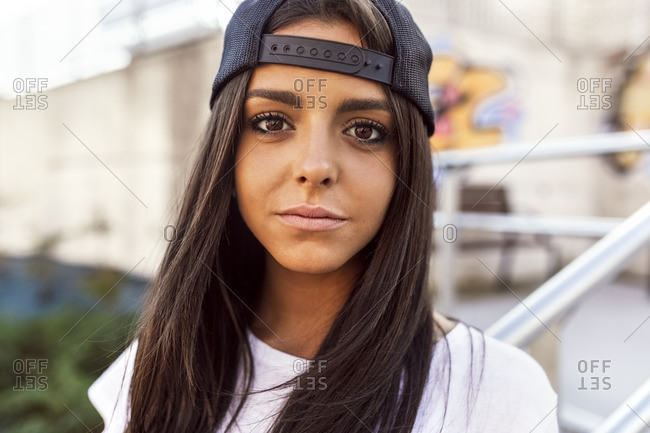 Best of Girl with backwards hat