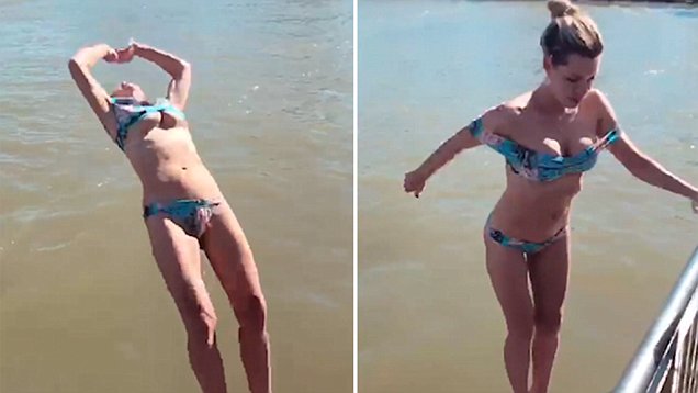 amanda lopez recommends Woman Loses Bikini Top