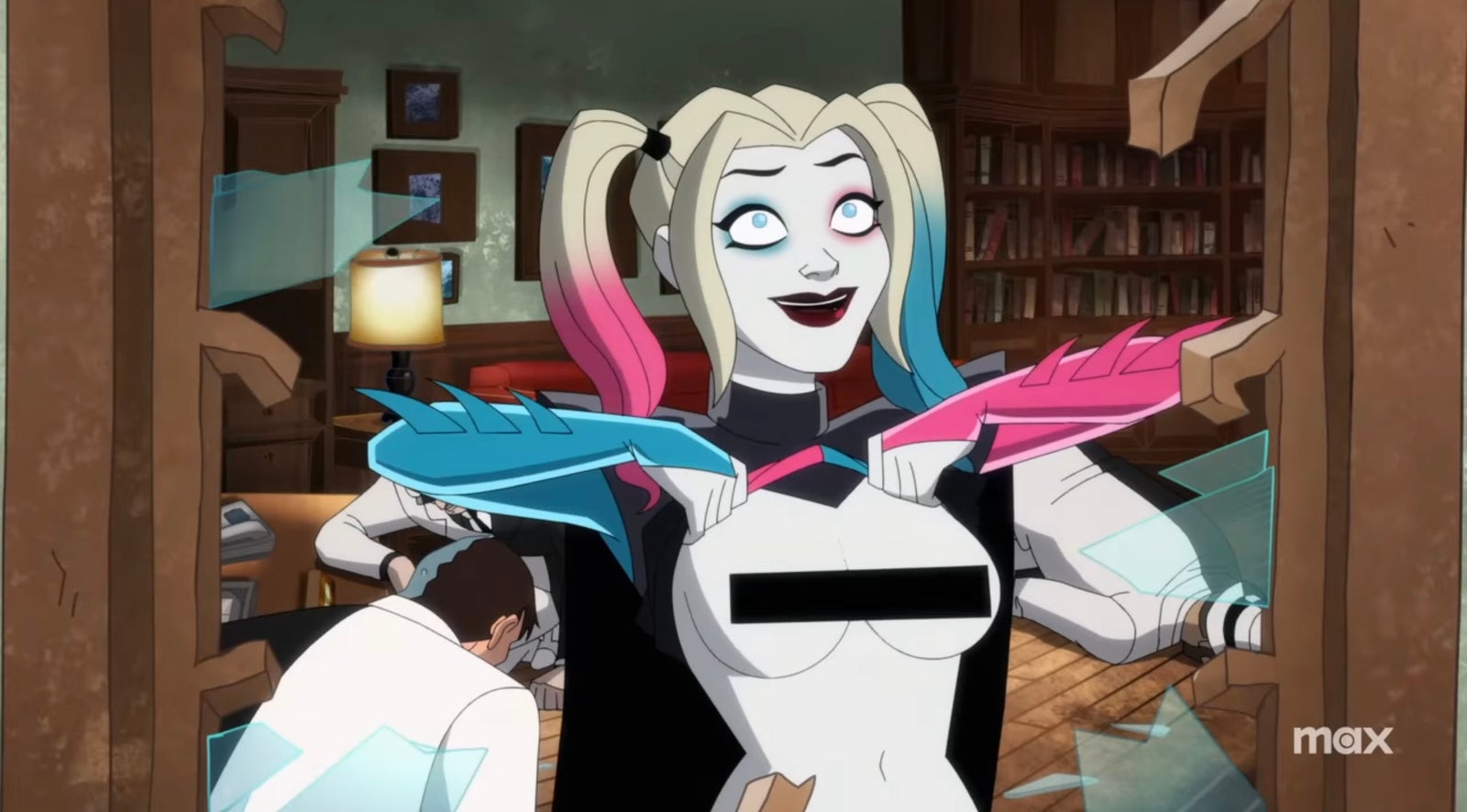 benedict abdon recommends harley quinn top less pic