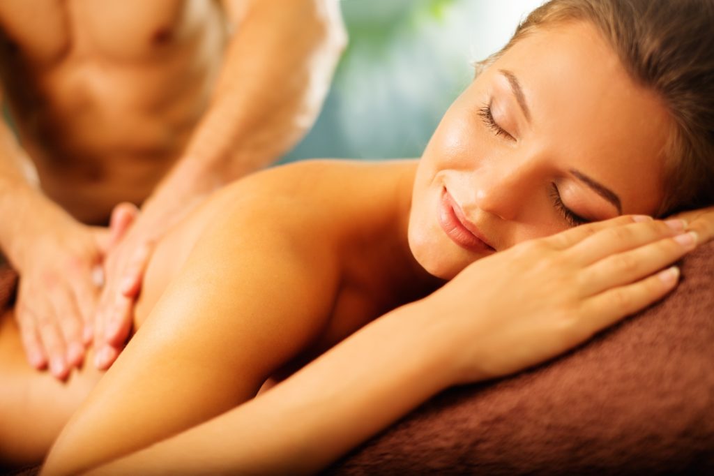 women giving erotic massage