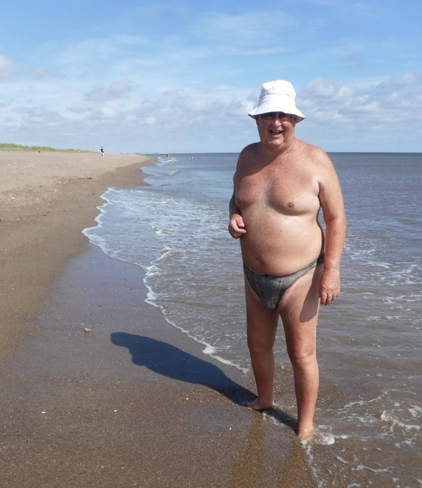 brock deville recommends nude beach old man pic