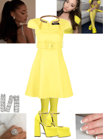connie mcdowell recommends ariana grande yellow dress pic