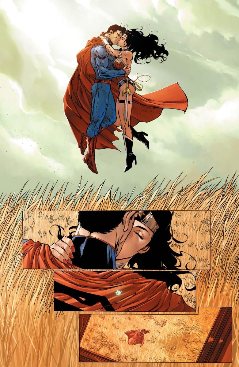 supergirl and superman kiss