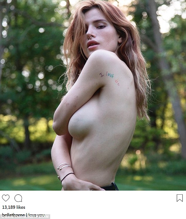 bella thorne ever been nude