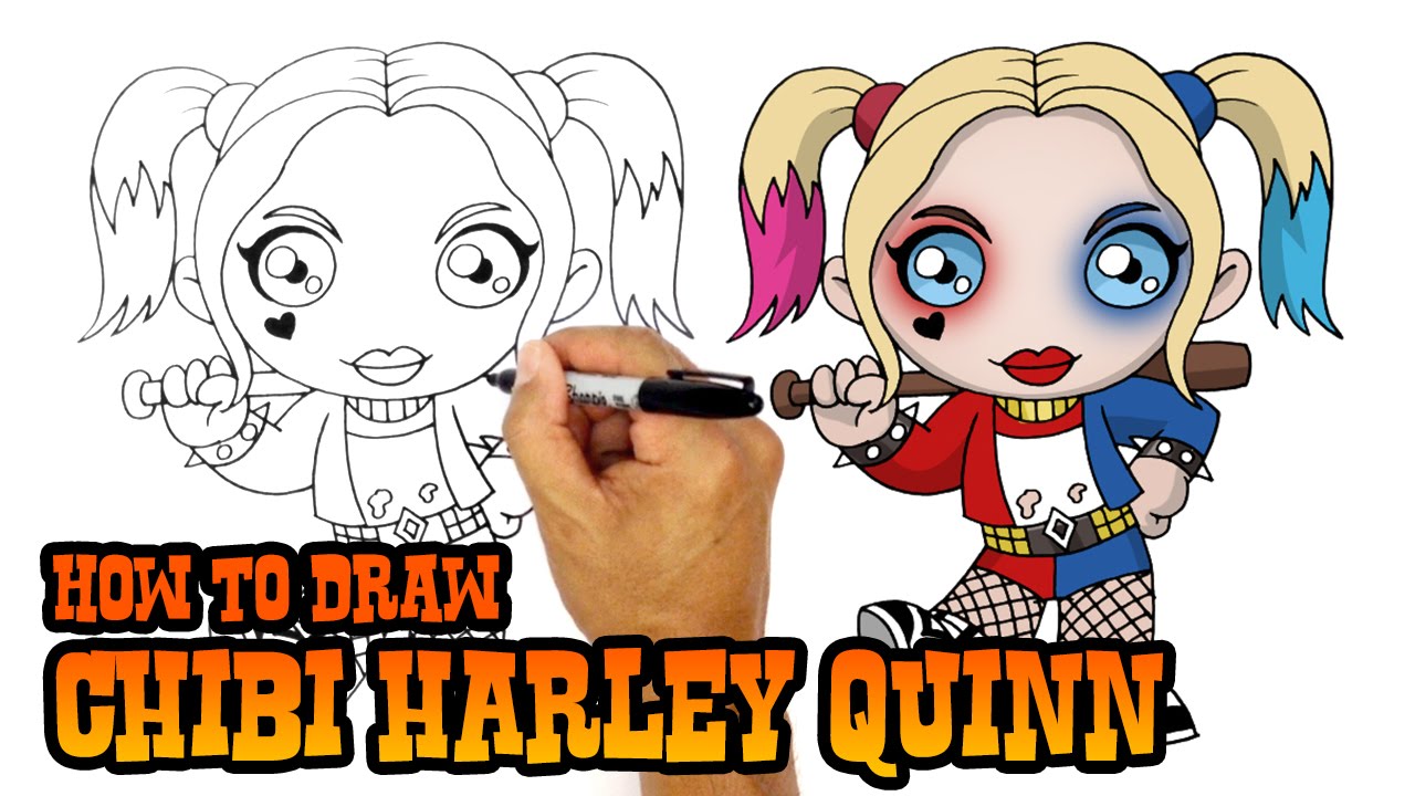 Best of How to draw anime harley quinn