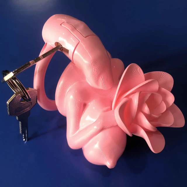 barnaby leach add chastity cage pink photo