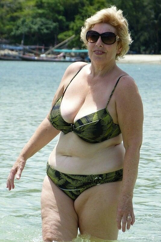 Best of Old women in bikini