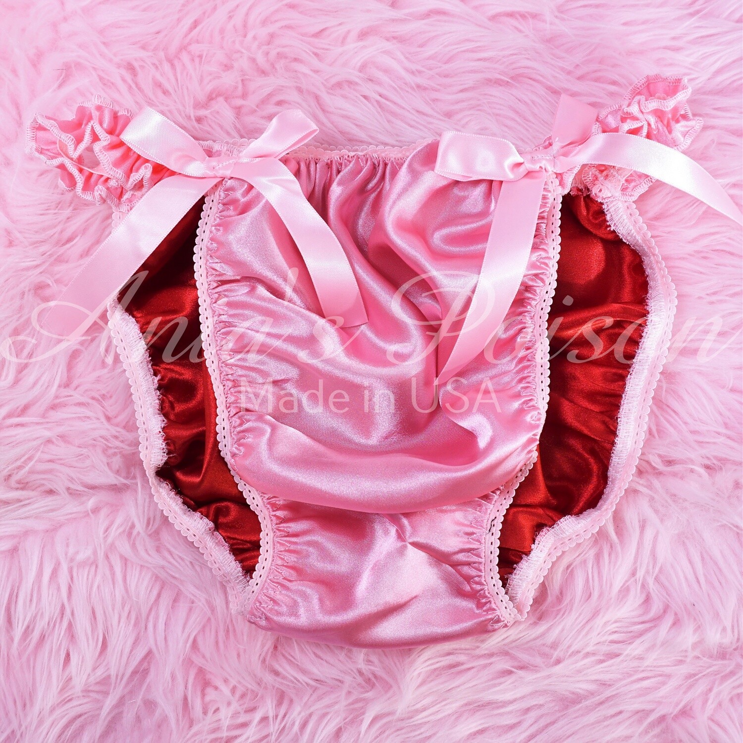 Double Lined Satin Panties female body