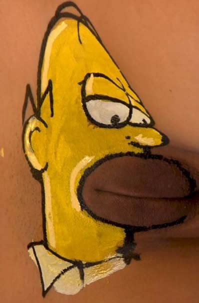 bart simpson vagina tattoo