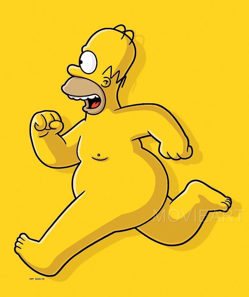 homer simpson naked