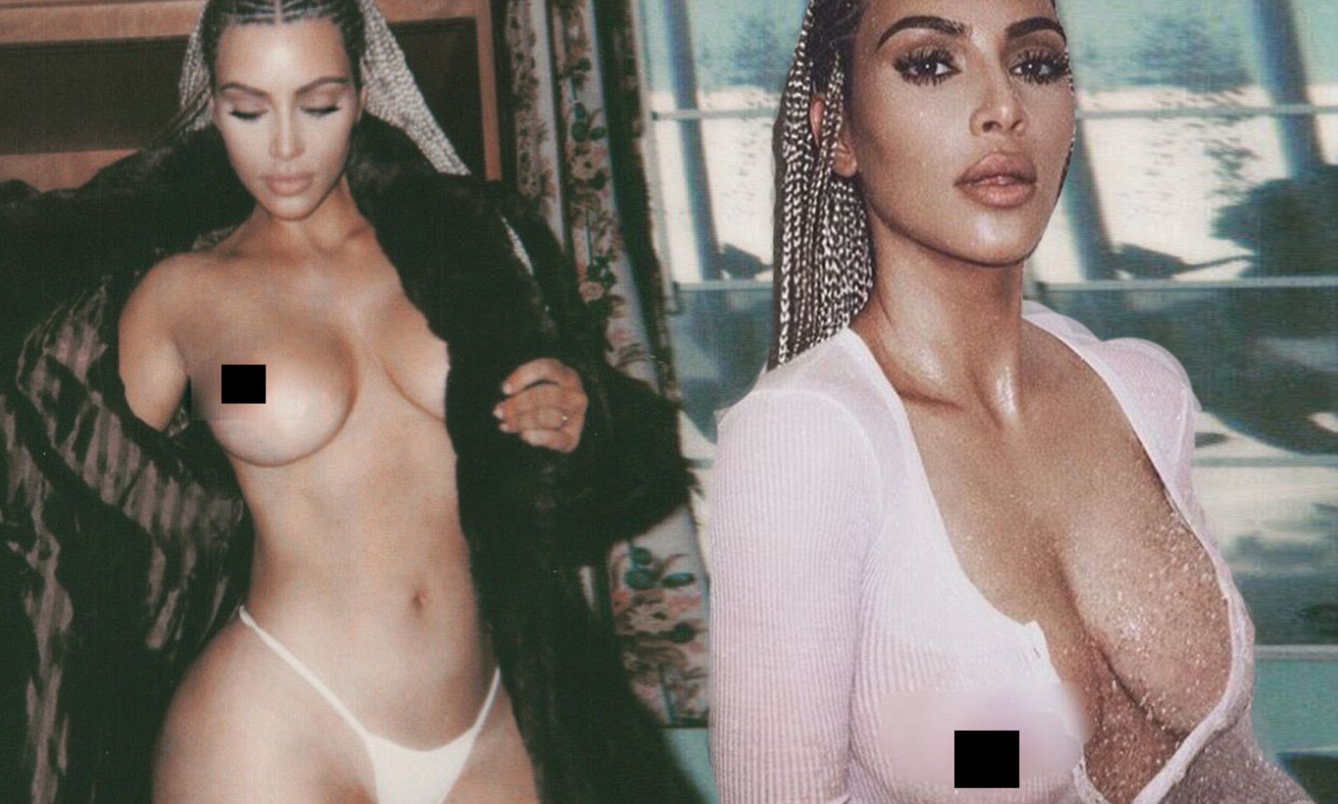 Best of Kardashian naked boobs
