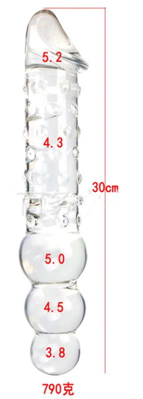 12 Inch Glass Dildo carry sex
