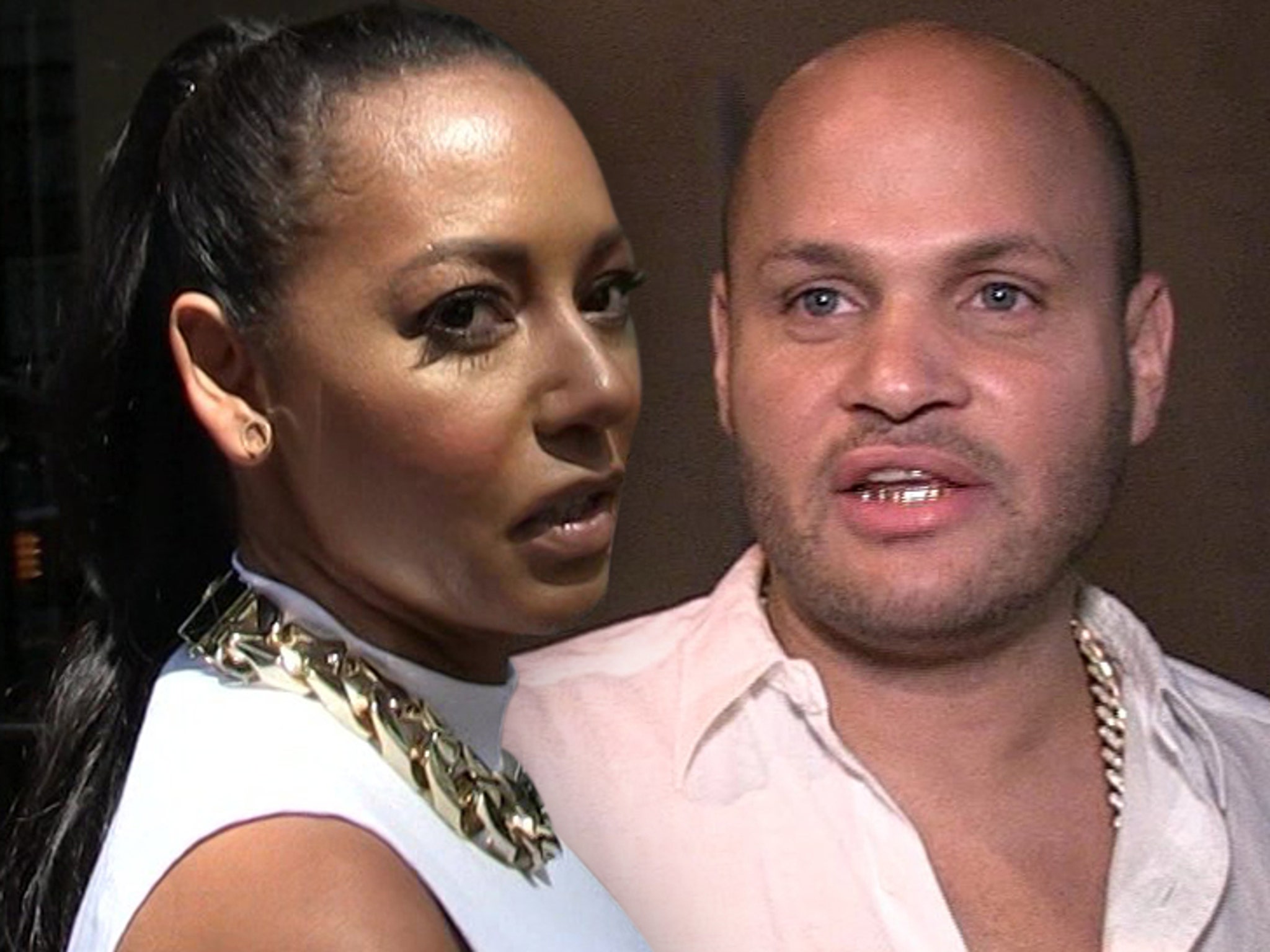 Mel B Tape off condom