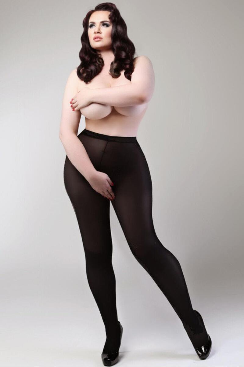 Best of Plus size crotchless pantyhose