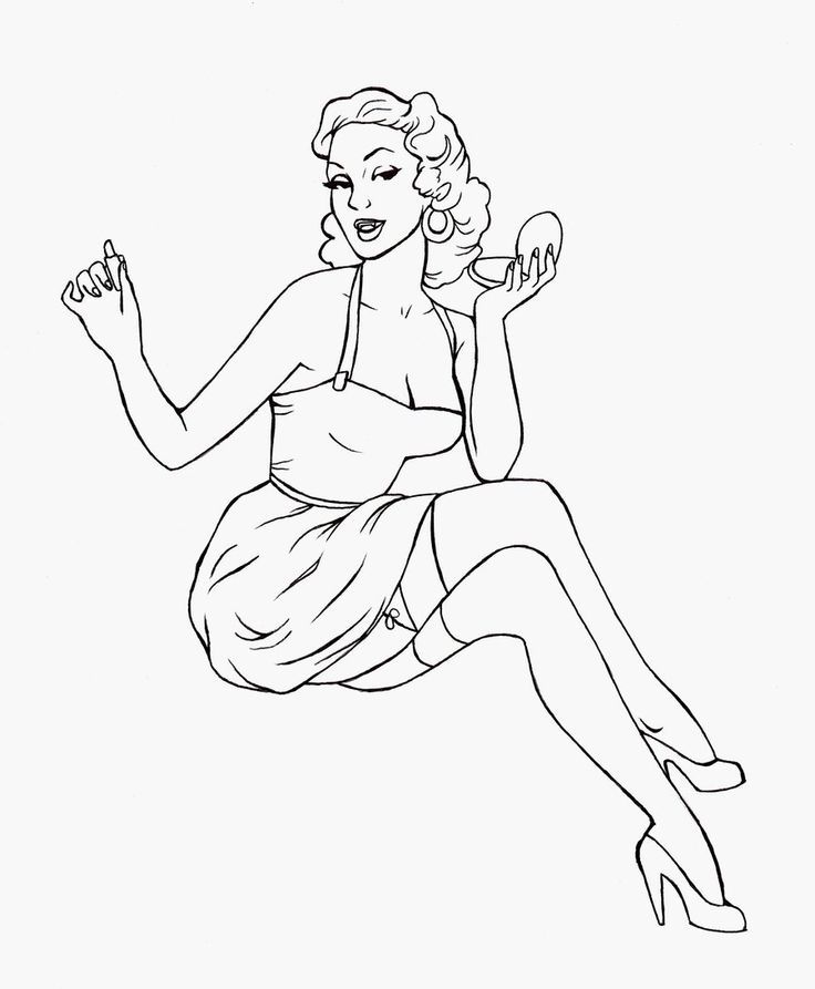 david cederlund add photo pin up girl coloring pages