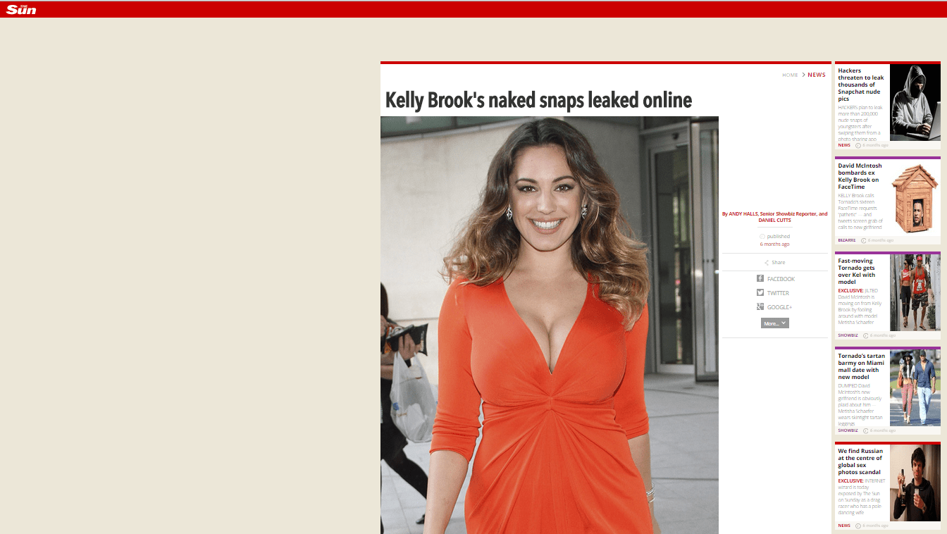 dorty hoop recommends Kelly Brook Leaked Pictures