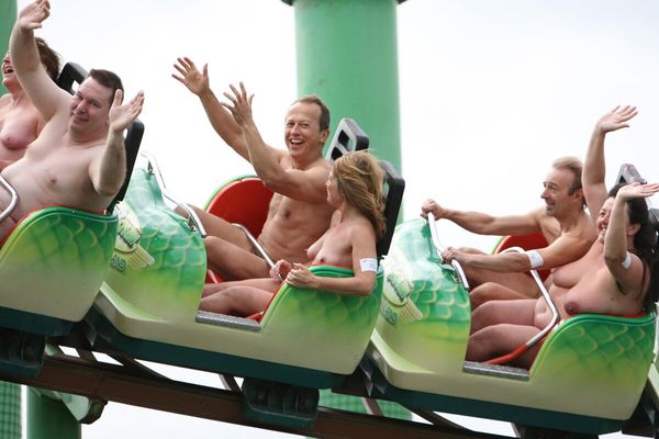 bridget sanford add nude at amusement park photo