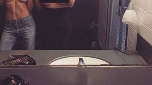 dave killins recommends Kim Kardashian Posts Nude Bathroom Selfie