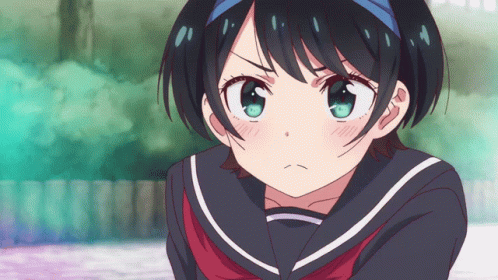 anime girl sticking tongue out gif