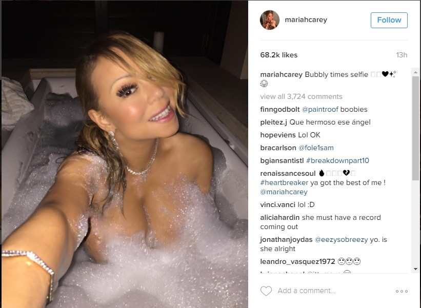 anthony large add mariah carey nude selfie photo