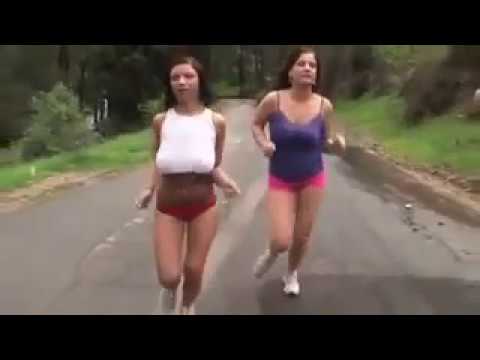 girls running with no bra