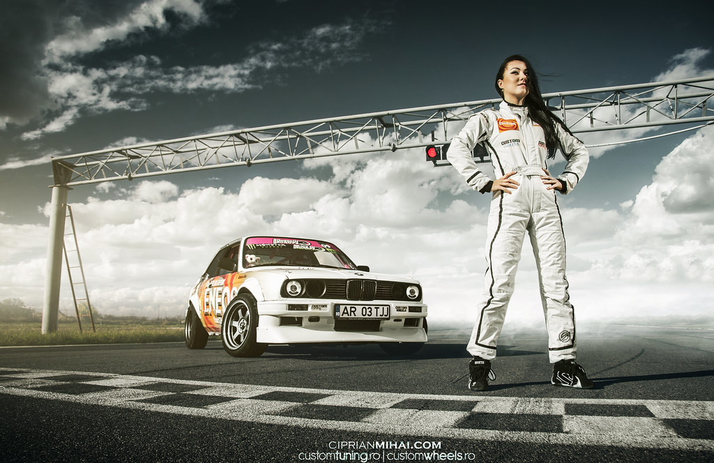 Best of Girl drifting in car