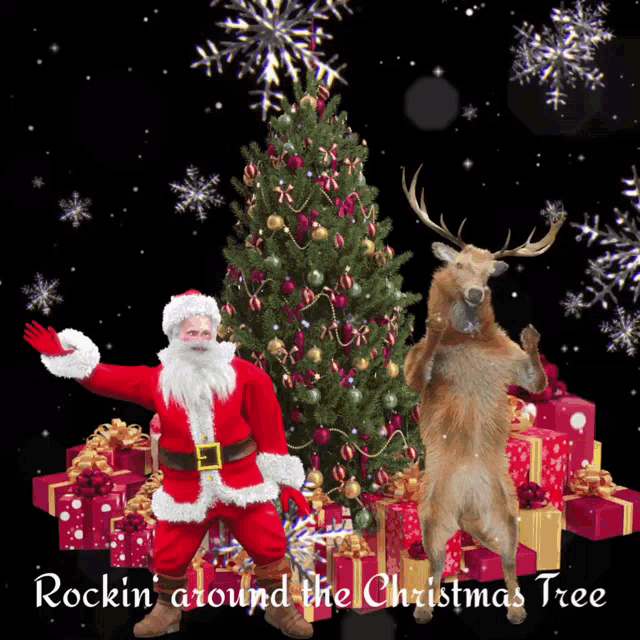 rockin around the christmas tree gif