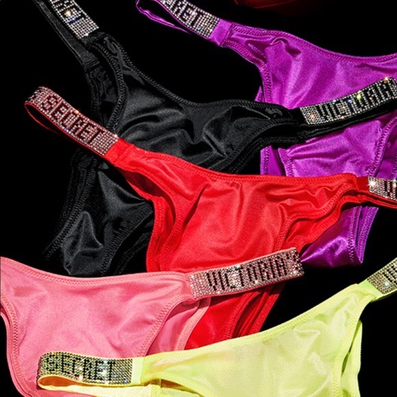 victoria secret rhinestone panties