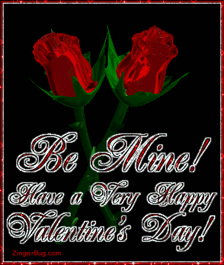 happy valentines day rose gif