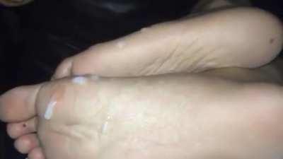 dona walter add photo cum on sleepy feet