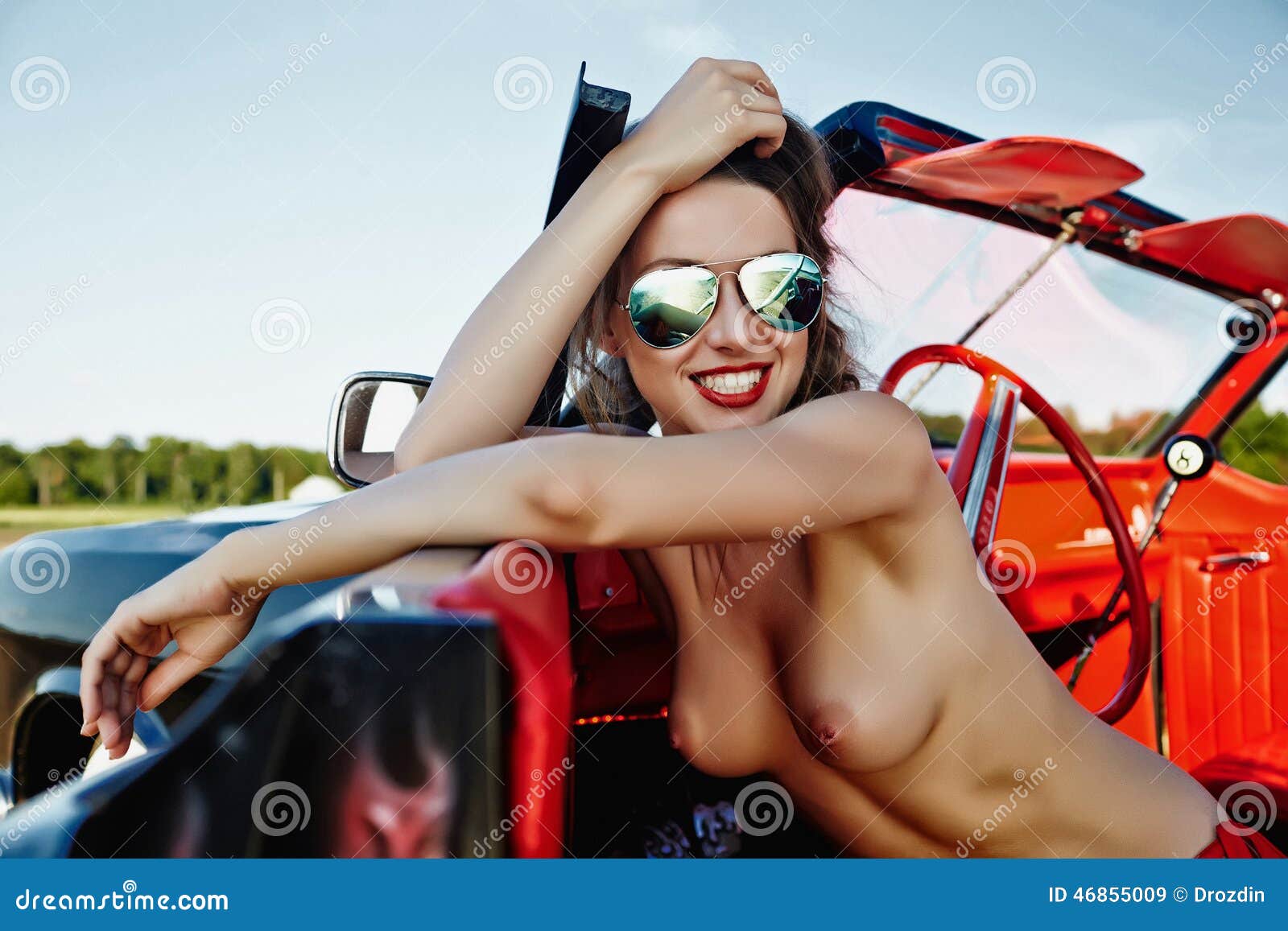 Best of Topless girls and cars
